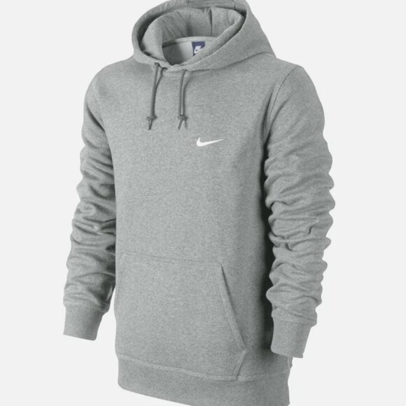 Nike Men's Sportswear Club Pullover Hoodie CJ1611-063 Gray Size M - Picture 2 of 10